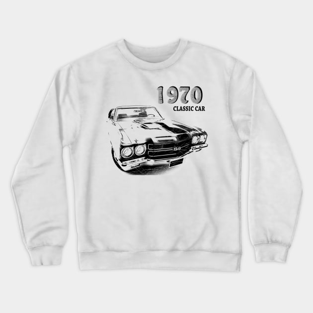 Chevrolet Chevelle SS 1970 Crewneck Sweatshirt by hottehue